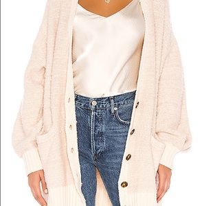 Free People Snow Drop Cardigan Ivory SIze S